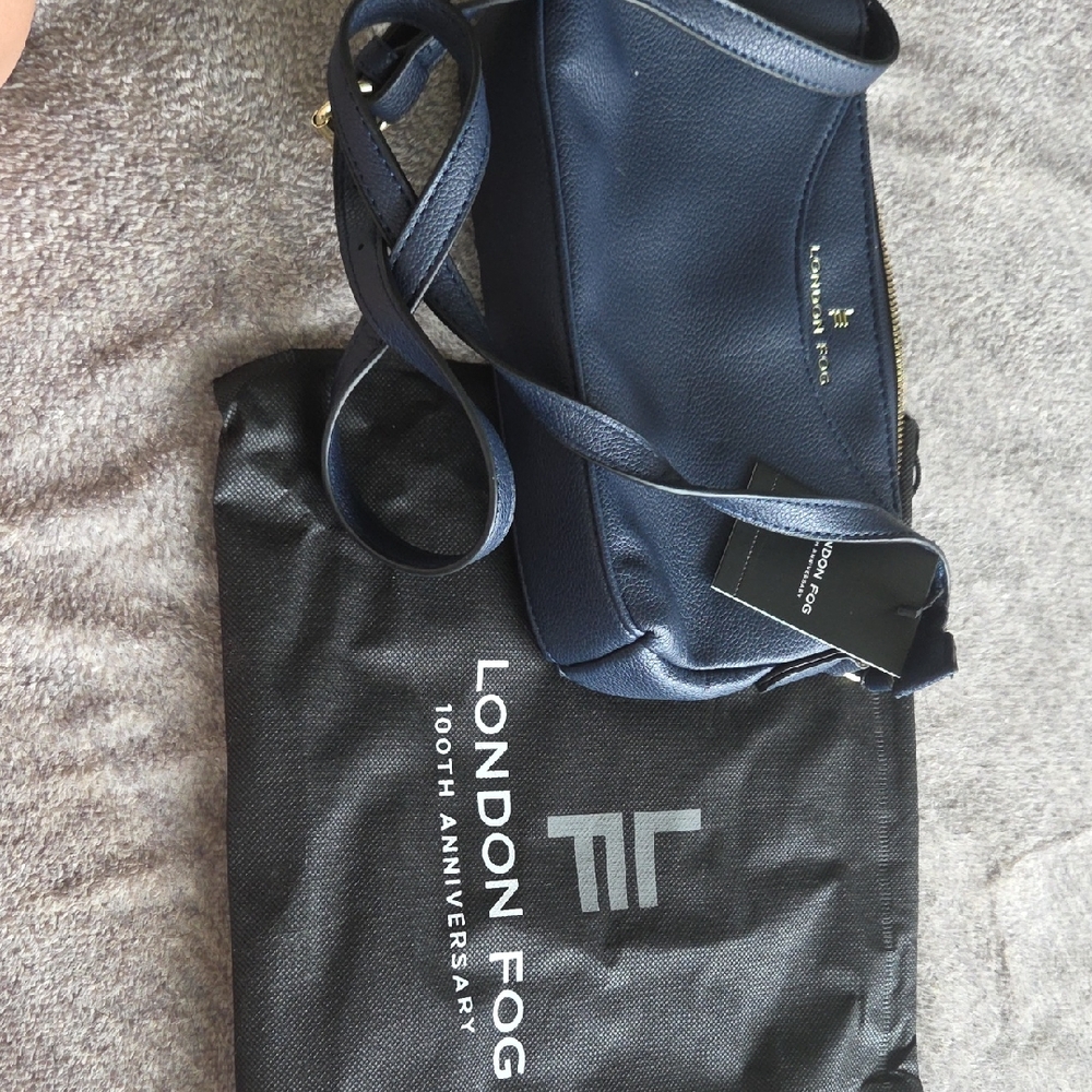 London Fog Dark Blue Men's Belt Bag